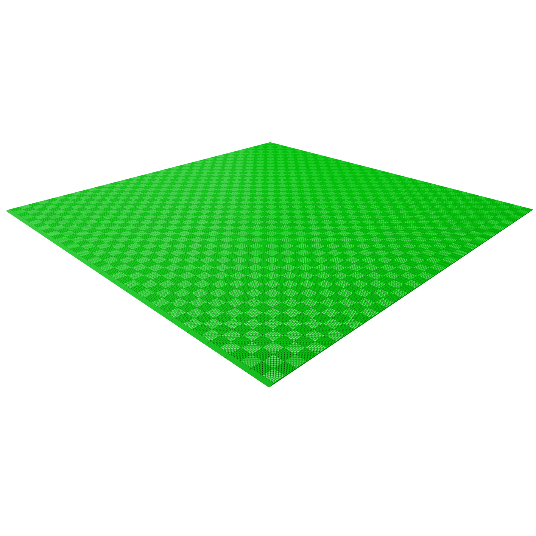 Single Colour - Full Garage Pack Kit of Upflor® Garage Flooring Pack Versodeck Double Garage - No LEDs Bright Green