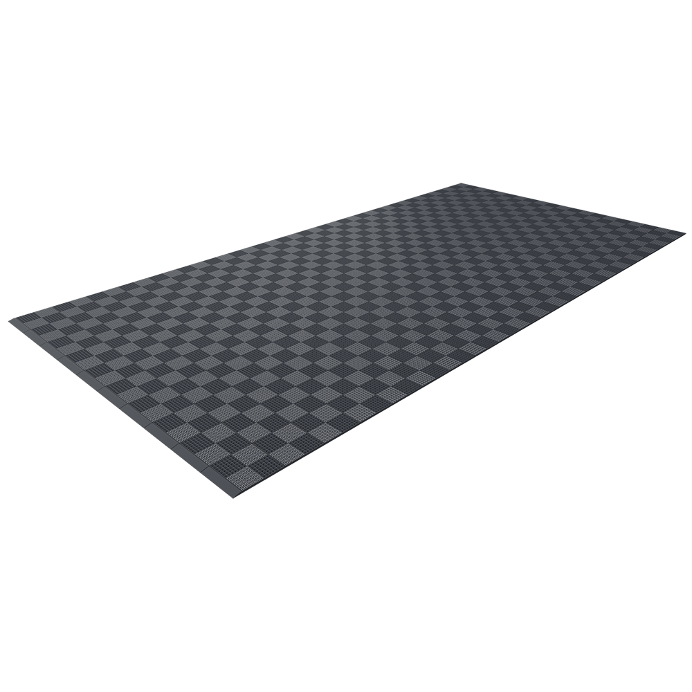 Single Colour - Full Garage Pack Kit of Upflor® Garage Flooring Pack Versodeck Single Garage - No LEDs Dark Grey