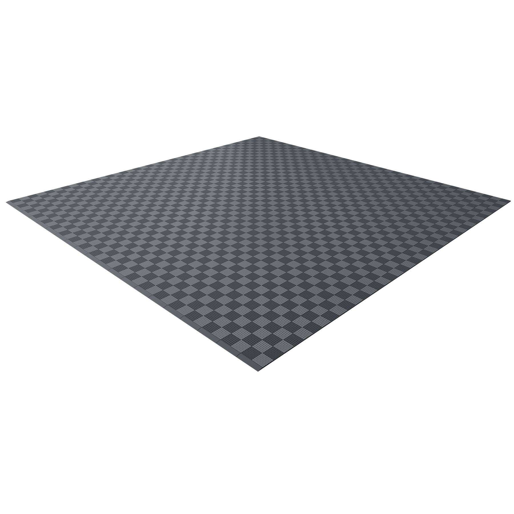 Single Colour - Full Garage Pack Kit of Upflor® Garage Flooring Pack Versodeck Double Garage - With LEDs Dark Grey