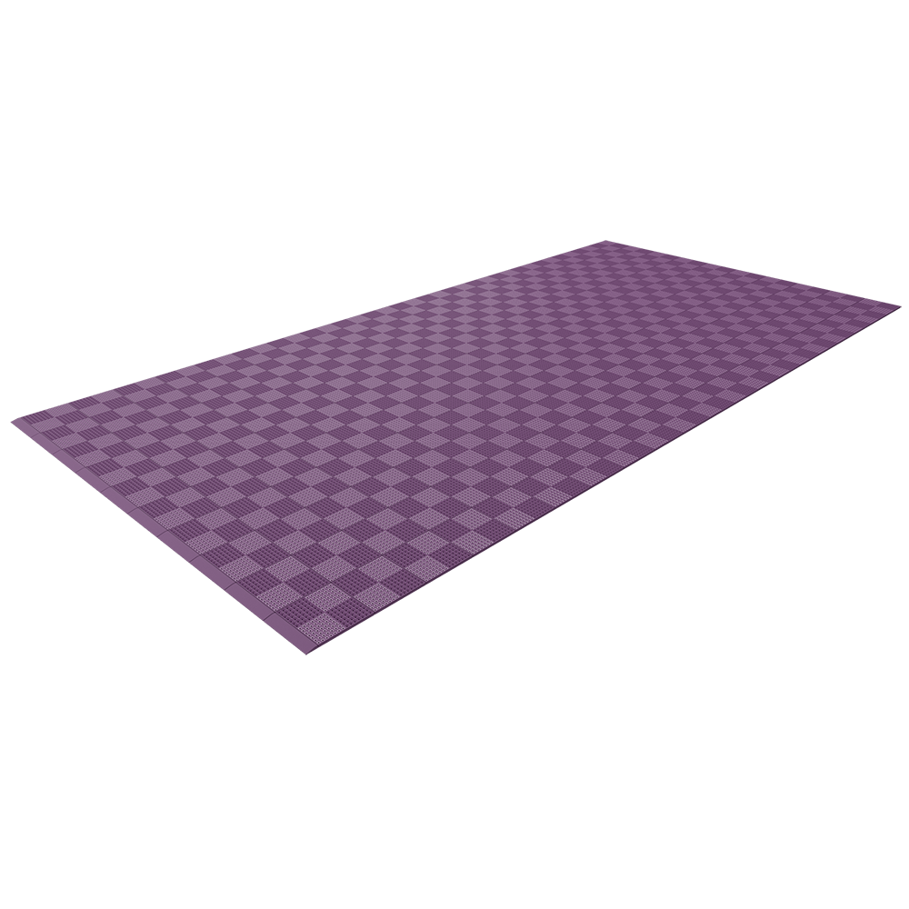 Single Colour - Full Garage Pack Kit of Upflor® Garage Flooring Pack Versodeck Single Garage - No LEDs Deep Purple