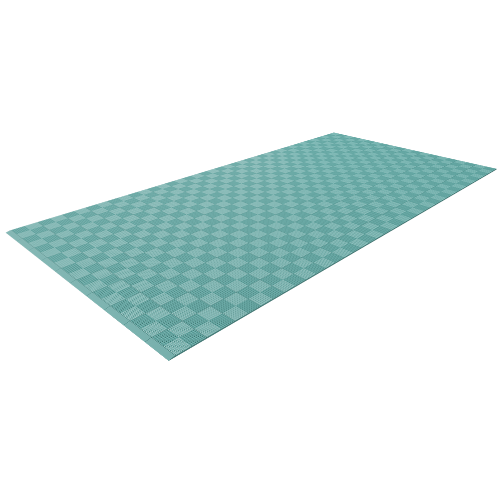 Single Colour - Full Garage Pack Kit of Upflor® Garage Flooring Pack Versodeck Single Garage - No LEDs Light Green