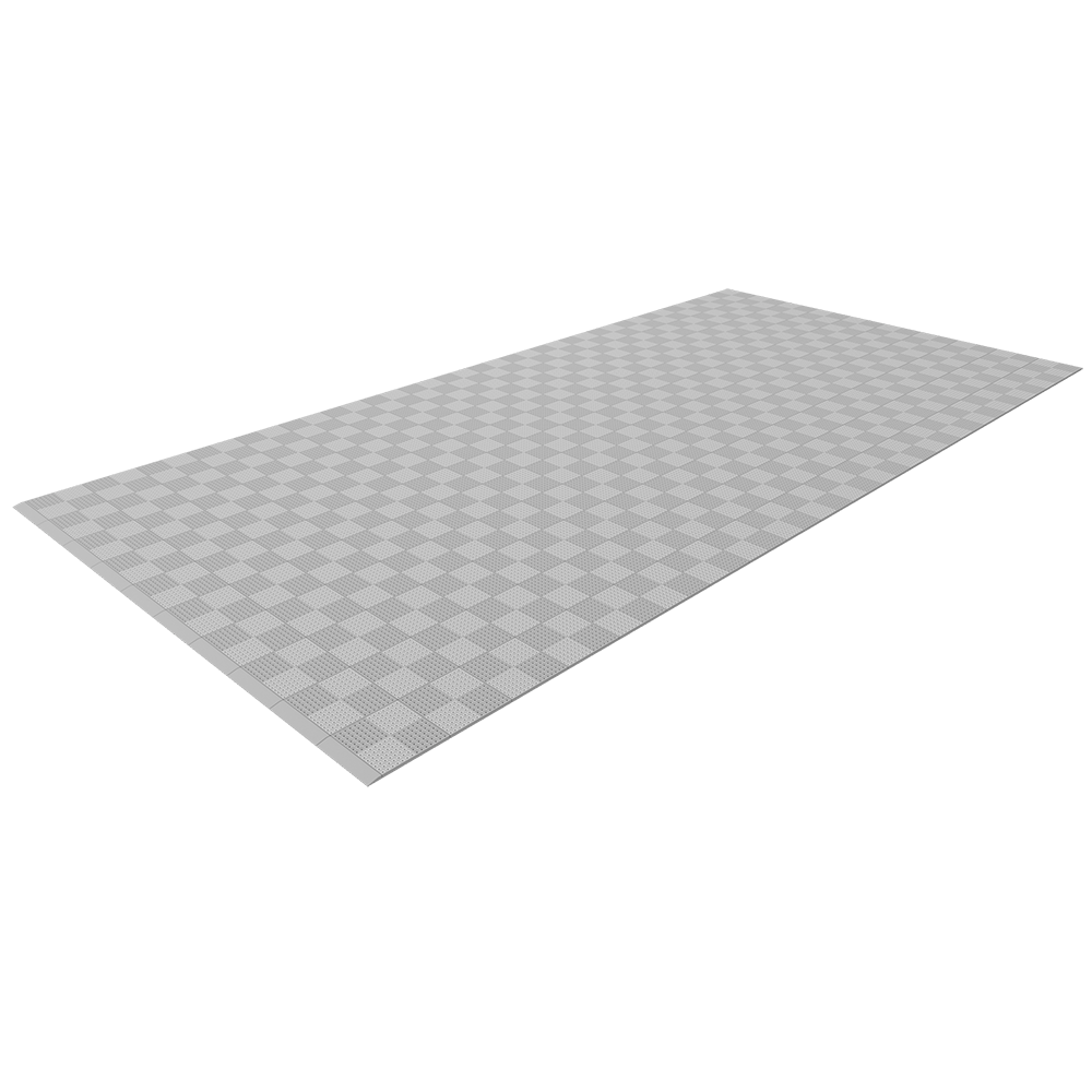 Single Colour - Full Garage Pack Kit of Upflor® Garage Flooring Pack Versodeck Single Garage - No LEDs Light Grey