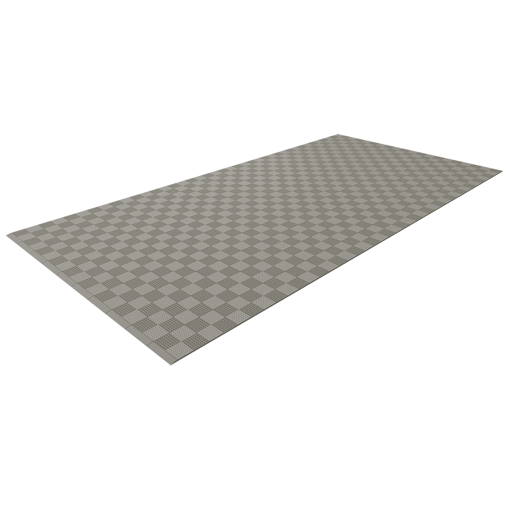Single Colour - Full Garage Pack Kit of Upflor® Garage Flooring Pack Versodeck Single Garage - No LEDs Mid Grey