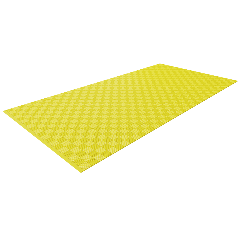 Single Colour - Full Garage Pack Kit of Upflor® Garage Flooring Pack Versodeck Single Garage - No LEDs Sulphur Yellow