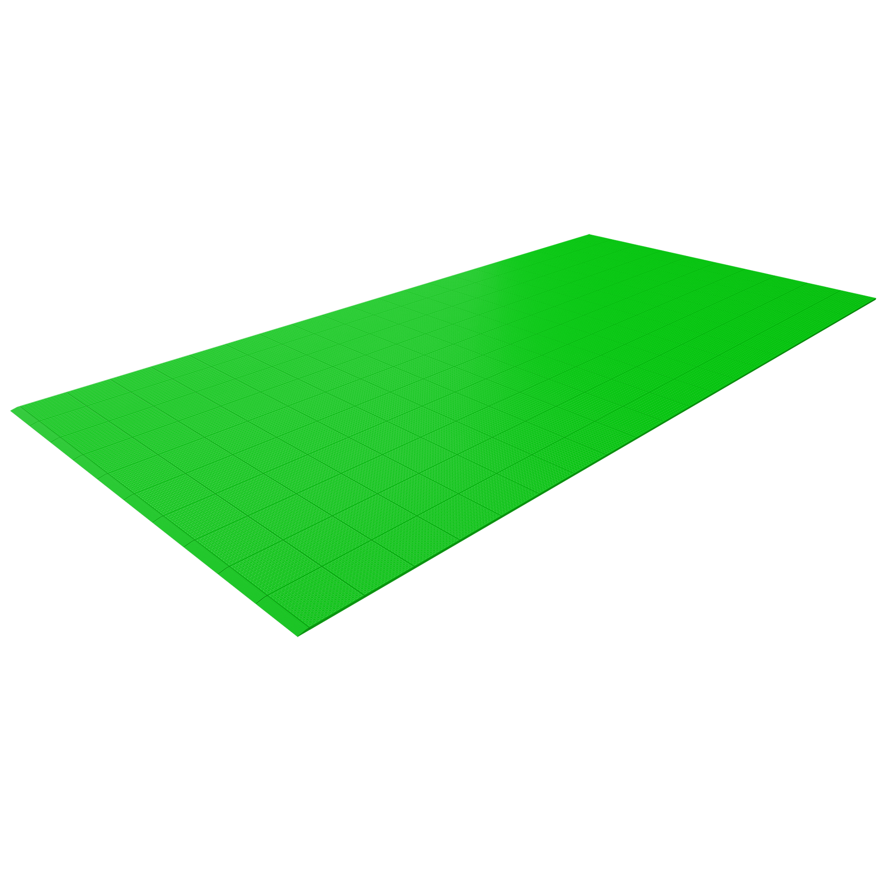 Single Colour - Full Garage Pack Kit of Taskflor® Garage Flooring Pack Versodeck Single Garage - No LEDs Bright Green