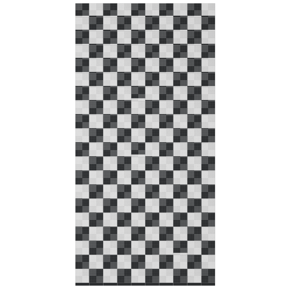 Charcoal Black / Light Grey - Chequered Full Garage Pack Kit of Upflor®