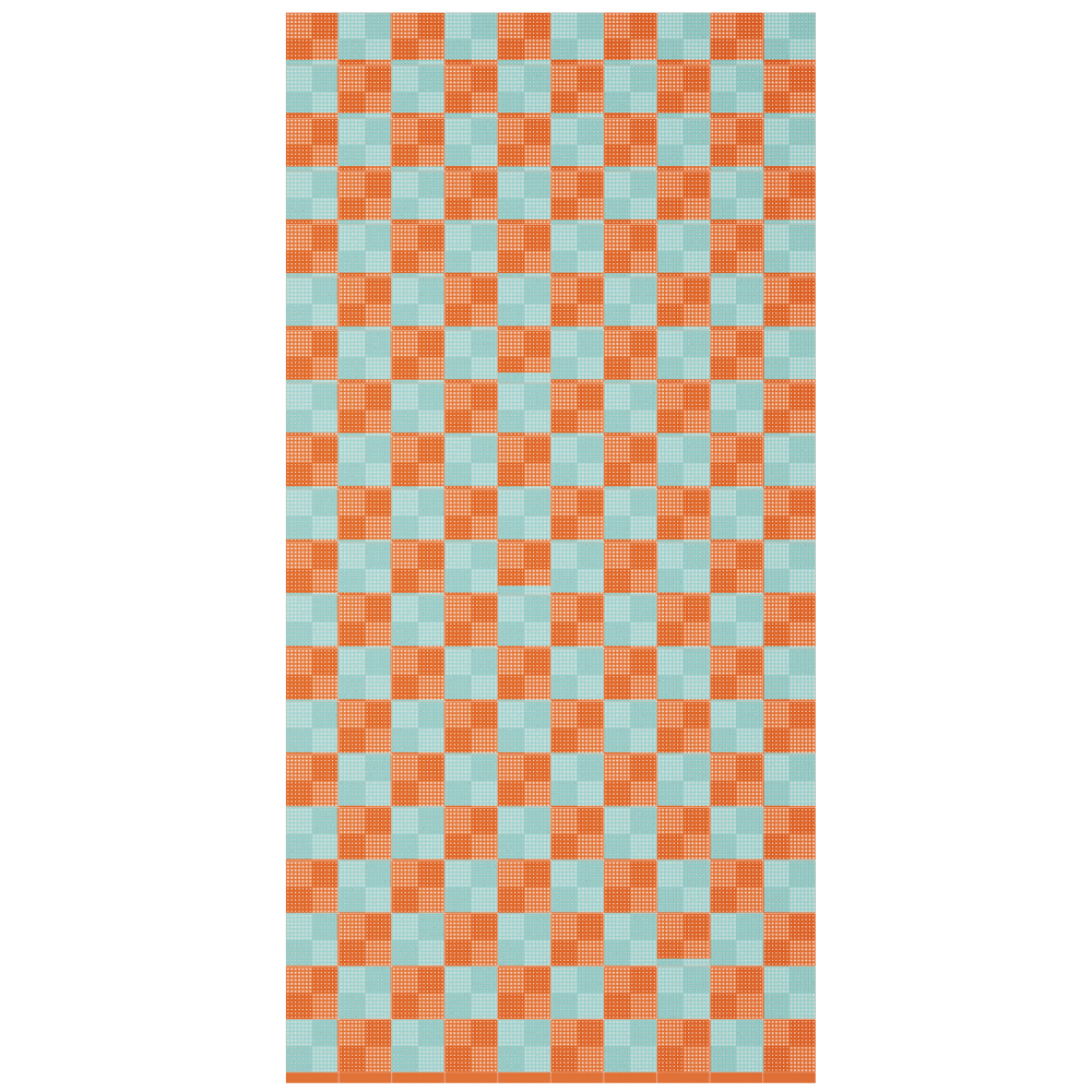 Light Green / Pumpkin Orange - Chequered Full Garage Pack Kit of Upflor®