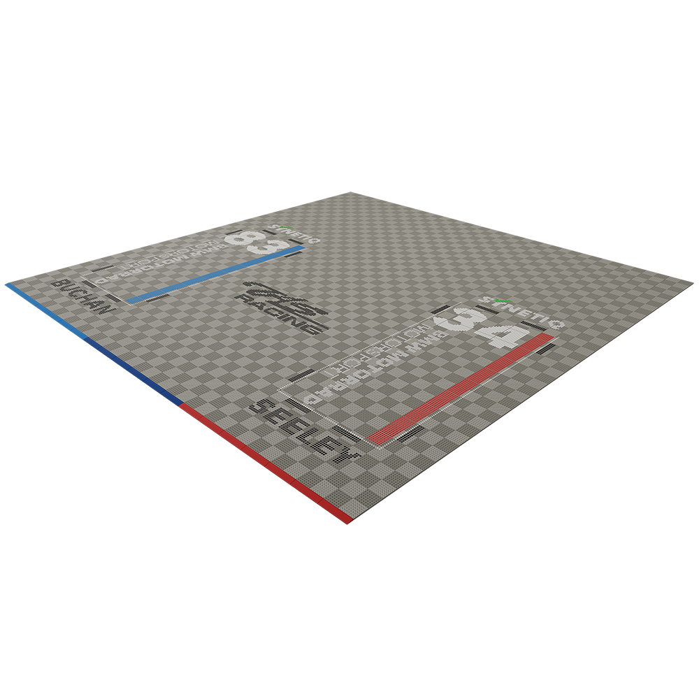Synetiq BMW TAS Racing - Danny Buchan Alastair Seeley - Double Garage Floor Pack Garage Flooring Pack versodeck 6x6m Double Garage with LEDs