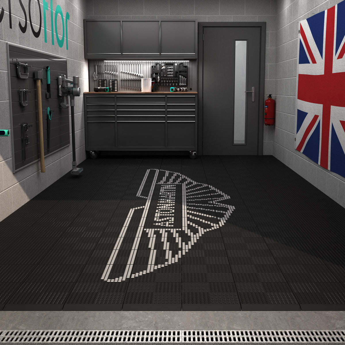 Versodeck Upflor Mosaic Kit - Aston Martin Wing - 14ft x 4ft