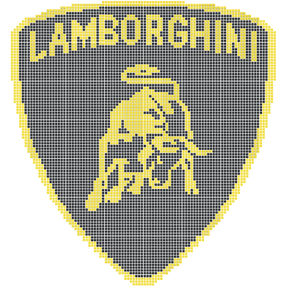 Versodeck Upflor Mosaic Kit - Lamborghini Shield - 7ft x 8ft