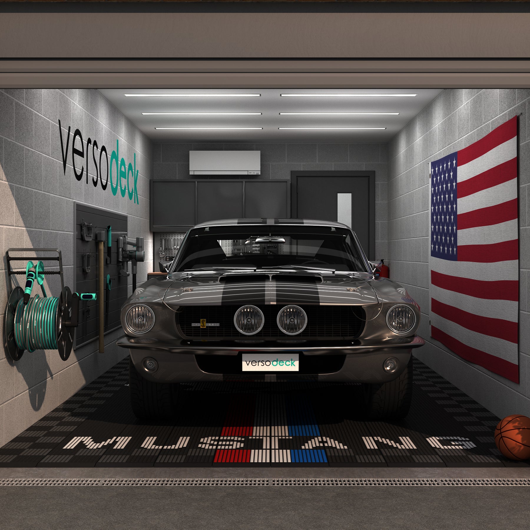 Garage Floor Pack - Single Garage - Mustang Kit