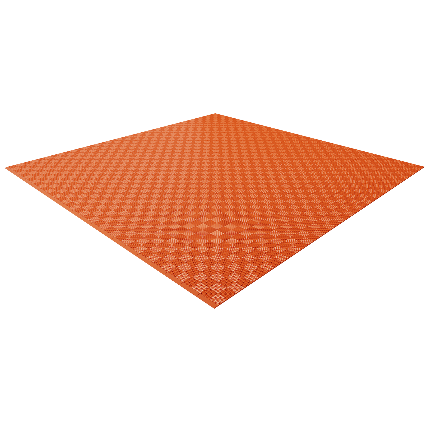Single Colour - Full Garage Pack Kit of Upflor® Garage Flooring Pack Versodeck Double Garage - No LEDs Pumpkin Orange