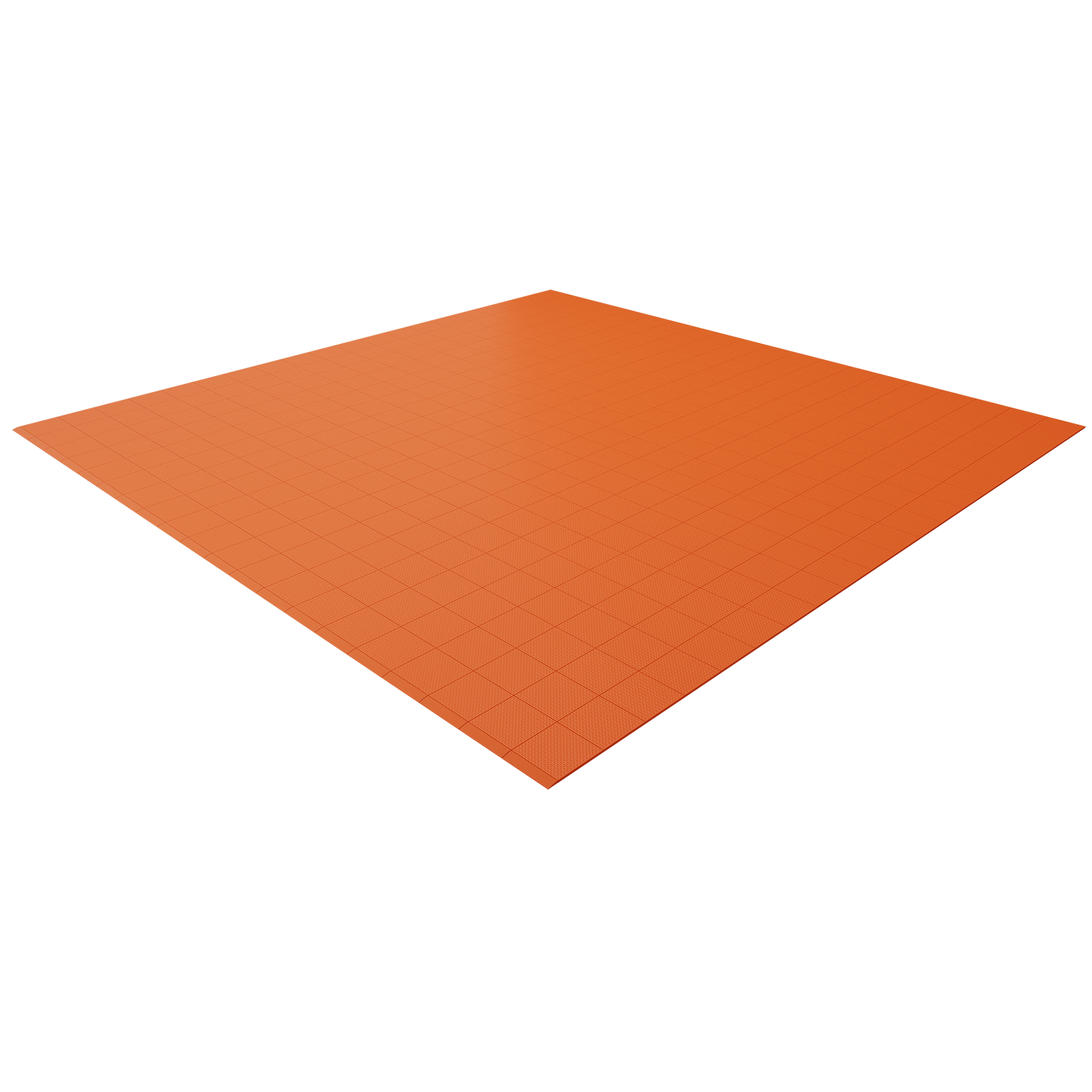 Single Colour - Full Garage Pack Kit of Taskflor® Garage Flooring Pack Versodeck Double Garage - No LEDs Pumpkin Orange