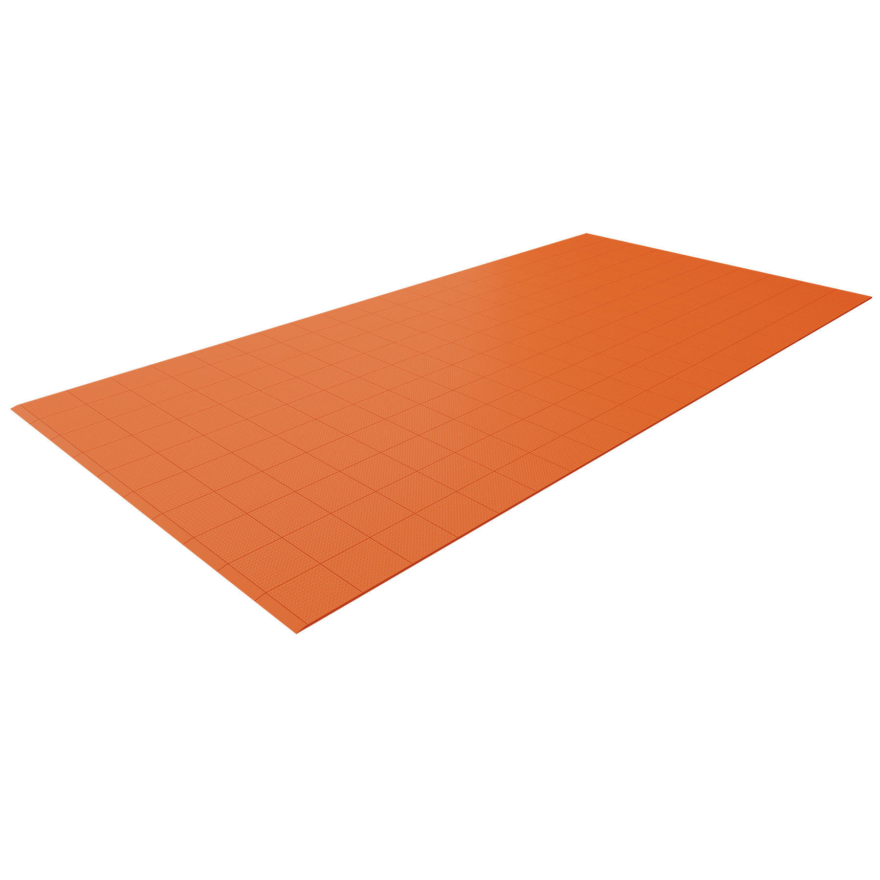 Single Colour - Full Garage Pack Kit of Taskflor® Garage Flooring Pack Versodeck Single Garage - No LEDs Pumpkin Orange