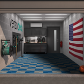 Mid Grey / Ocean Blue - Chequered Full Garage Pack Kit of Upflor®